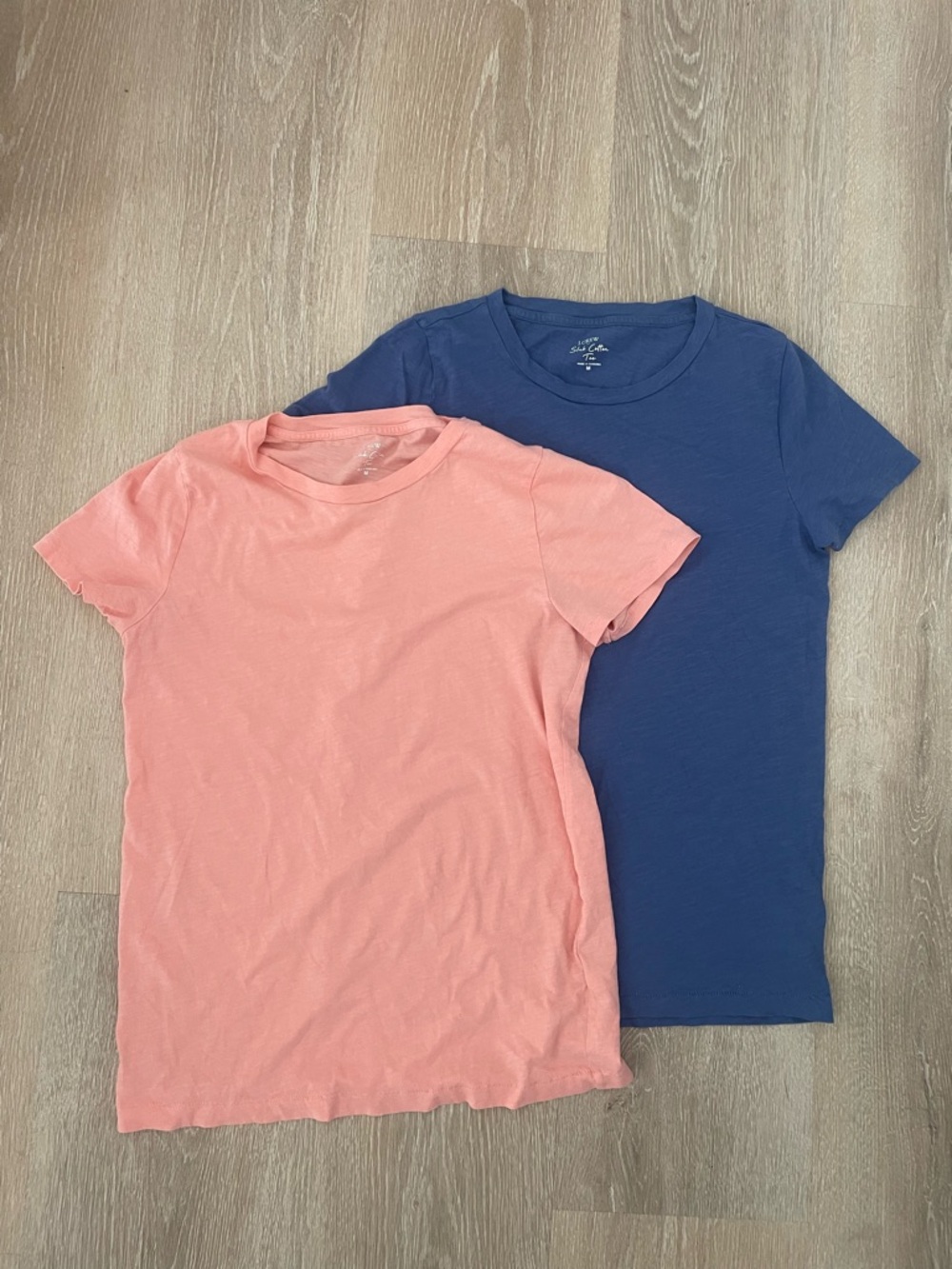 J. Crew Pink + Blue Tees